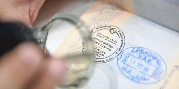 Passengers flying to Dubai airports will be given a Sultan Al Neyadi homecoming passport stamp. Photo: GDRFA Dubai