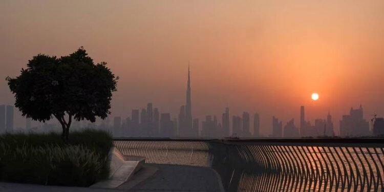 The Dubai skyline. The emirate's public debt-to-GDP ratio now stands at a safe level of 25 per cent. 