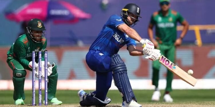 England's Dawid Malan smashed 140 against Bangladesh in their World Cup 2023 match at the HPCA Stadium in Dharamsala. Reuters