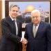 US Blinken meets Palestinian President Mahmoud Abbas