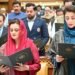 The elected members including Nawaz’s daughter took oath