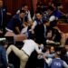 Legislators get involved in fierce fights in Taiwan’s parliament