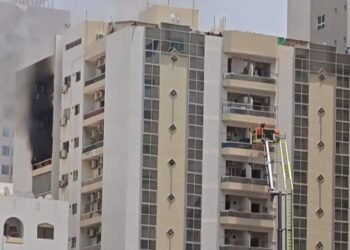 Residents evacuated after fire breaks out in residential building