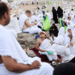 Pilgrims travel to Muzdalifah after concluding prayers in Arafat