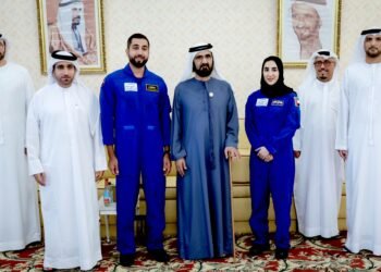 Ruler of Dubai meets UAE astronauts gearing up for space missions