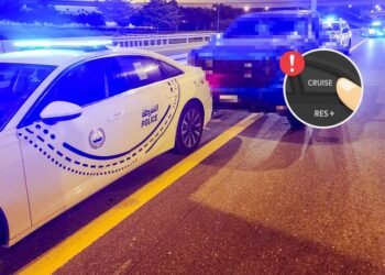 Man loses control over speeding car in cruise control, saved by Dubai Police
