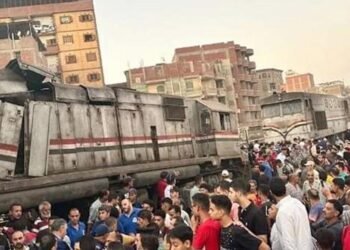 Horrible train crash in Egypt Three death , injured 49