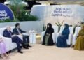 Latifa bint Mohammed meets with Lebanon’s Ministers of Culture, Information at Arab Media Summit