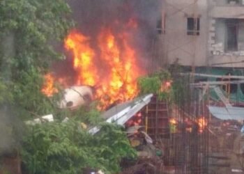 Training aircraft crashes in Dhaka, Bangladesh