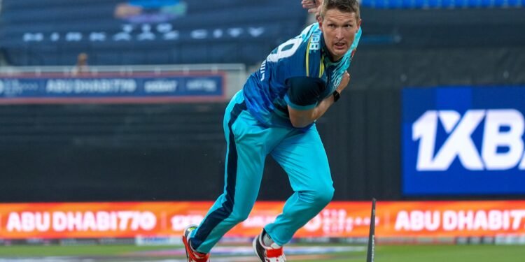 Dwaine Pretorius of Vista Riders warm up prior to the Match 4 of the Abu Dhabi T10  between the Royal Champs and Vista Riders held at the Zayed Cricket Stadium, Abu Dhabi, United Arab Emirates on the 19th November, 2025.

Photo by Faheem Hussain/ CREIMAS
