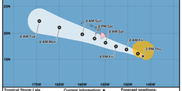 Hurricane Warning Issued for Hawaii as Tropical Storm Lala Approaches the Big Island