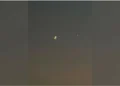 Crescent moon and Venus grace the evening sky over Sharjah