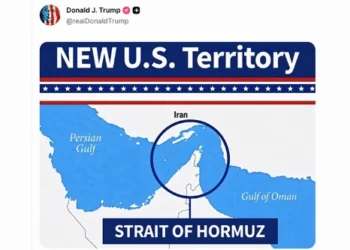 Trump posts map labeling Strait of Hormuz as ‘NEW US Territory